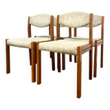 Set of 4 vintage Scandinavian chairs