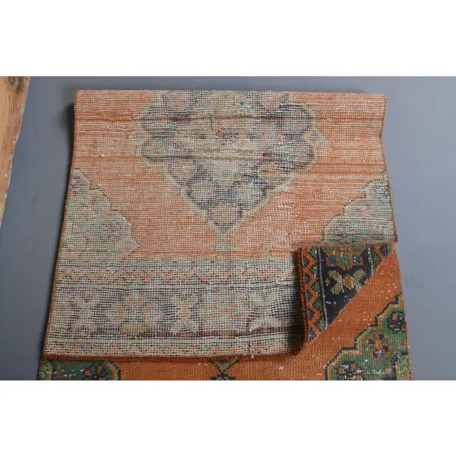 1960s vintage Turkish hand-knotted runner 82x335