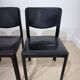 Pair of Matteo Grassi chairs in black leather – Italian design