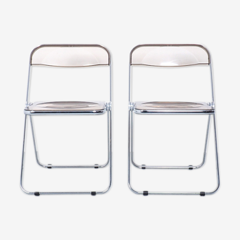 Plia folding chairs by Giancarlo Piretti for Castelli