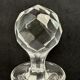Engraved crystal carafe from the late 19th to early 20th century.