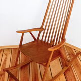 Rocking chair Holesov, Czechoslovakia 60s, Vintage, Retro