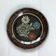 Hollow dish flower decoration alsatian pottery Sigried