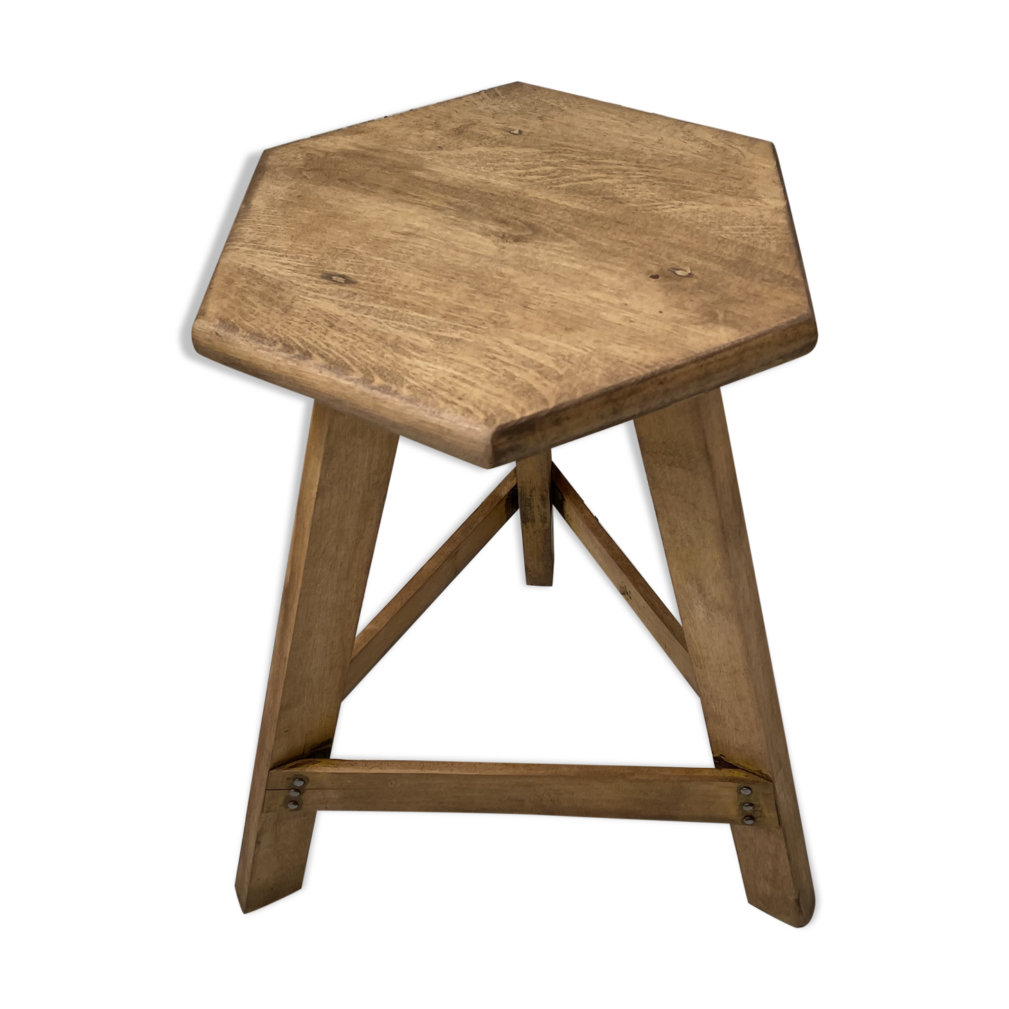 Oak tripod stool