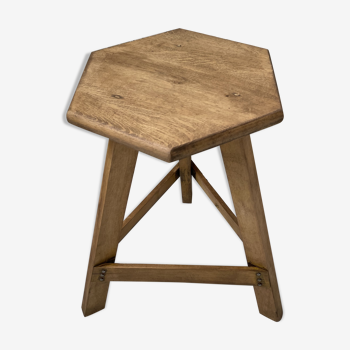 Oak tripod stool