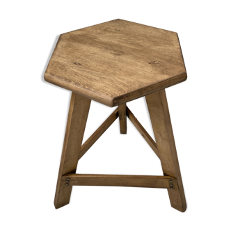 Oak tripod stool