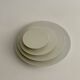 Pair of vintage geometric wall lights, white lacquered metal, Germany 1980s