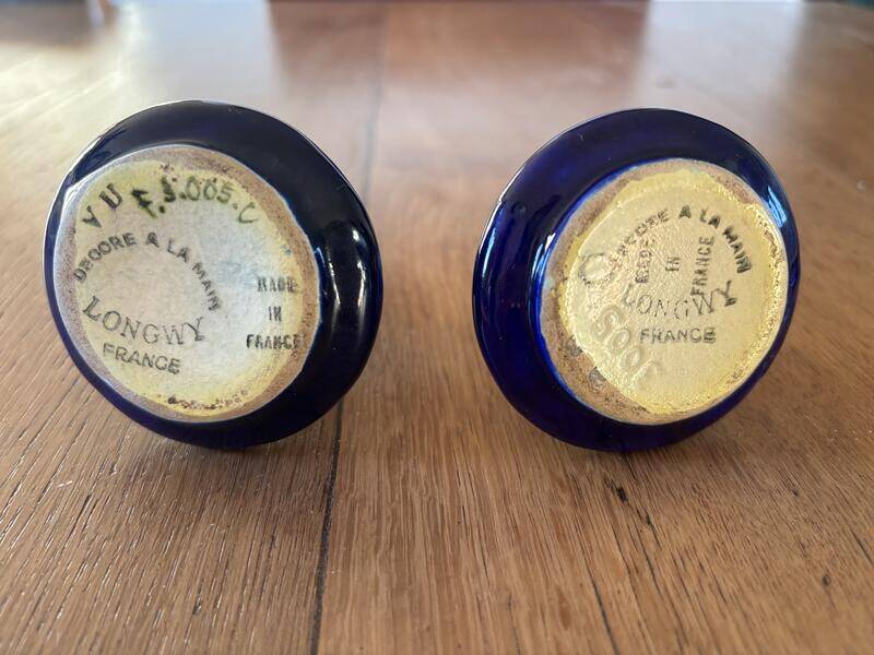 3 vases miniatures longwy