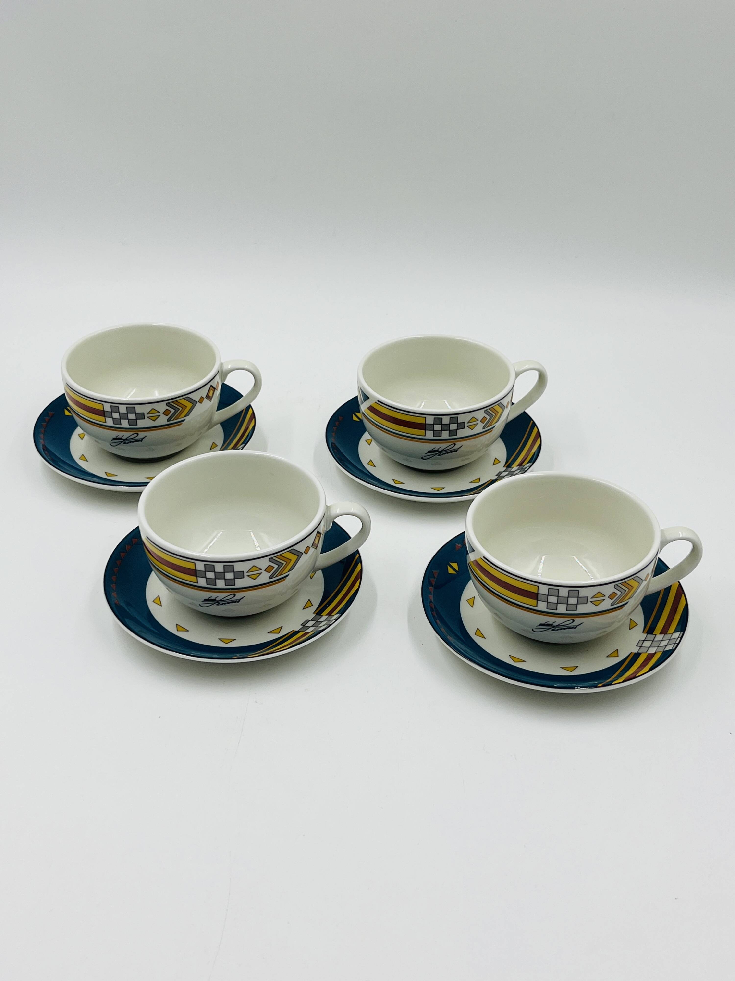 Set of 4 designer mugs Royal Mosa Ravenna