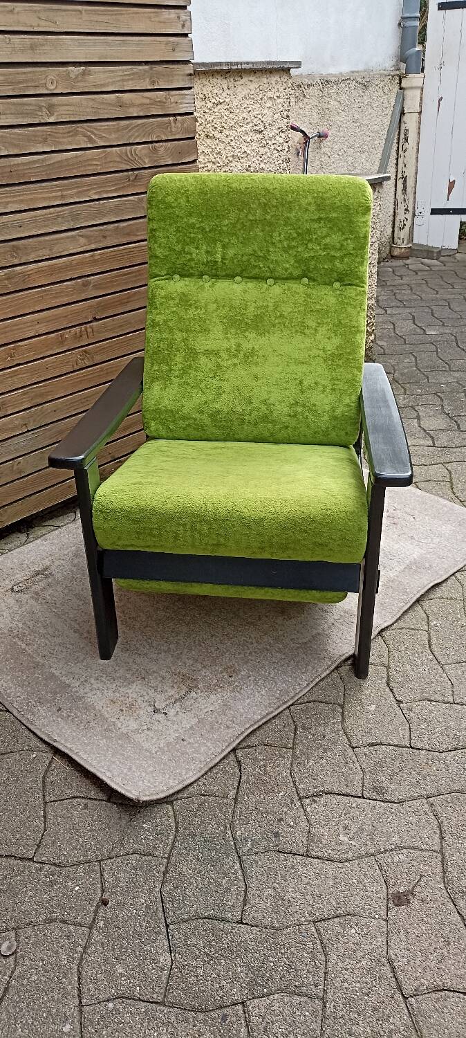 Vintage reclining armchair