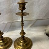 Paire de chandelier en laiton