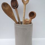 Old pot in glazed stoneware