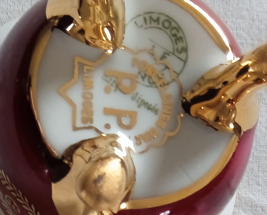 Fine Limoges porcelain mocha cup