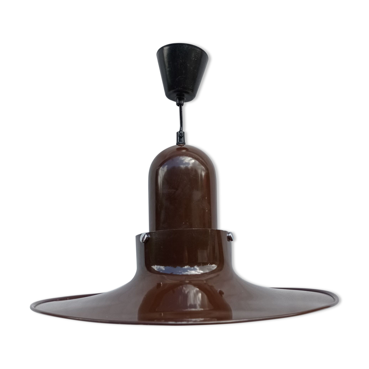 Hanging bronze UFO lamp from Ikea