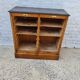Double filing cabinet with oak curtain circa 1930