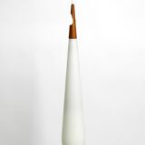 Rare Uno & Östen Kristiansson pendant lamp in opal glass and teak | Made by