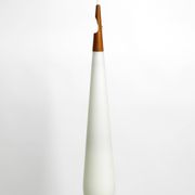 Rare Uno & Östen Kristiansson pendant lamp in opal glass and teak | Made by