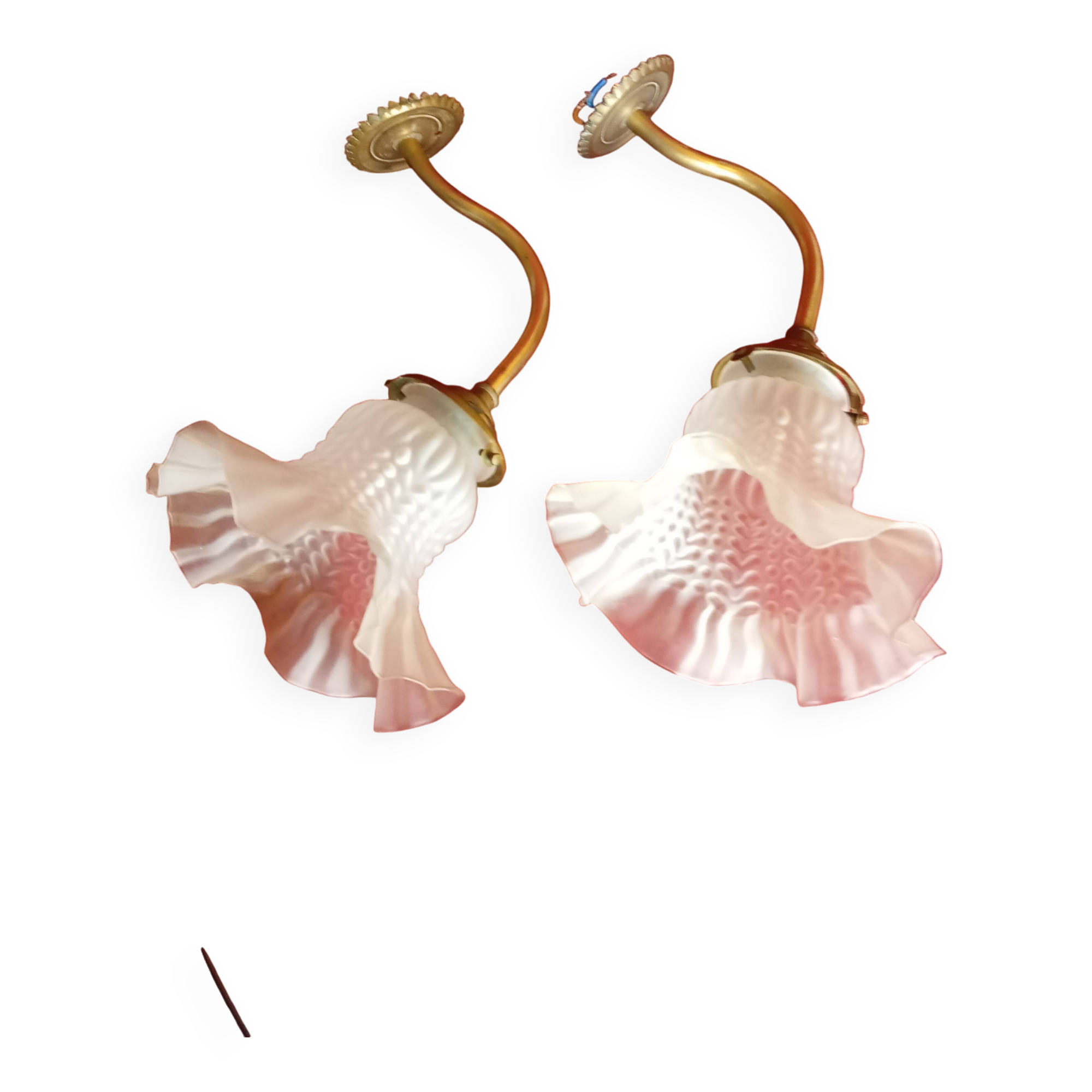 Paire d'appliques avec tulipes