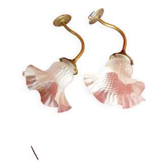 Pair of wall lights with tulips