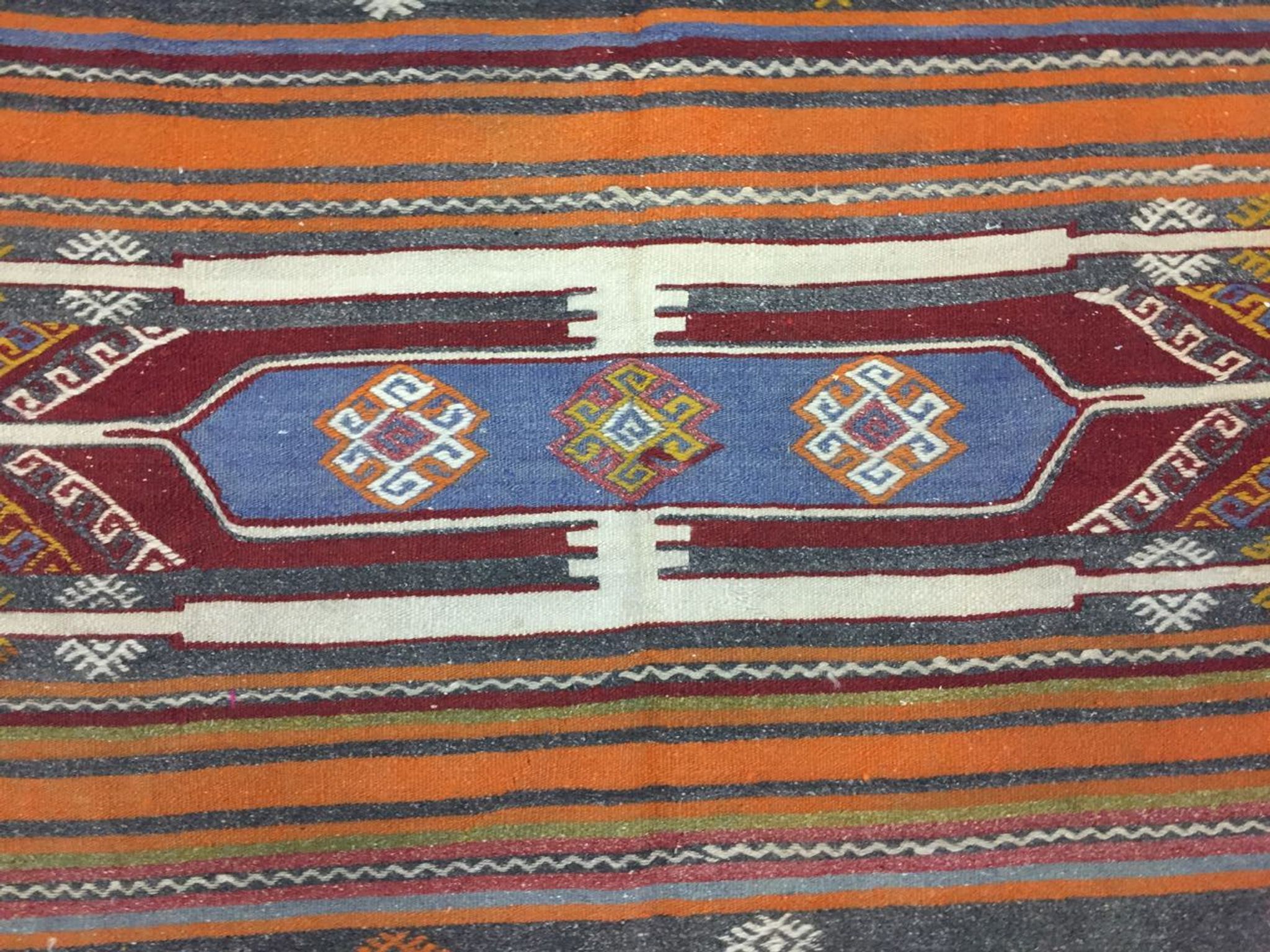 Turkish kilim rug 283x160 cm