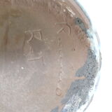 Vase flowers signed ceramic