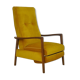 Mid-century armchair with folding footrest, 1960s