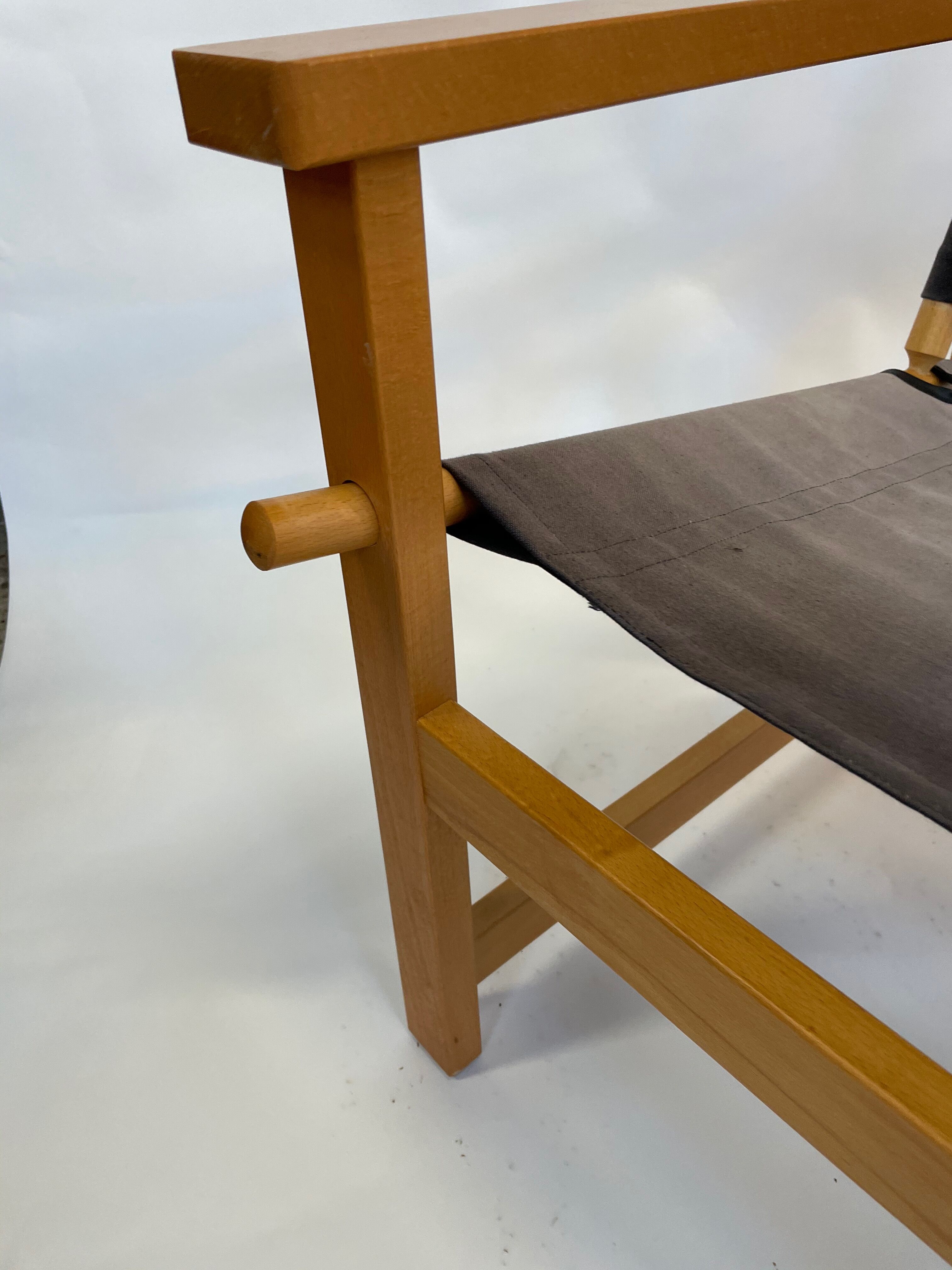 Vintage Safari Chair 1980s Hyllinge Møbler Denmark