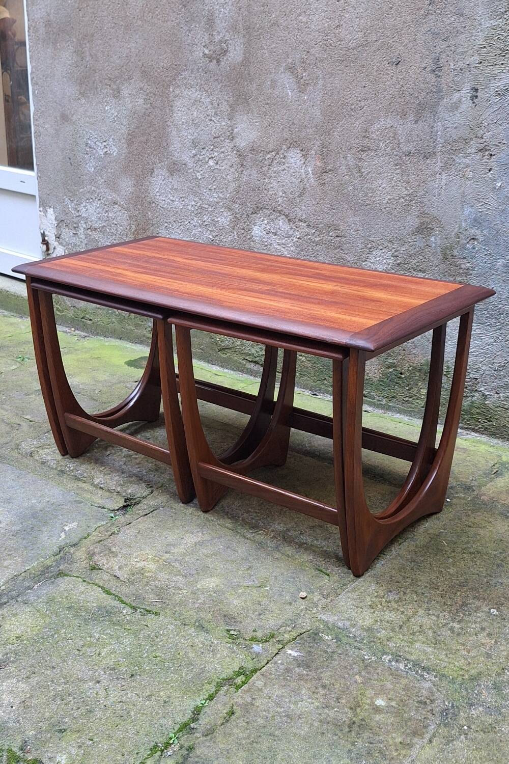 GPlan nesting tables in teak from the 1960s.