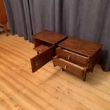 Paire de tables de chevet Italie années 1960