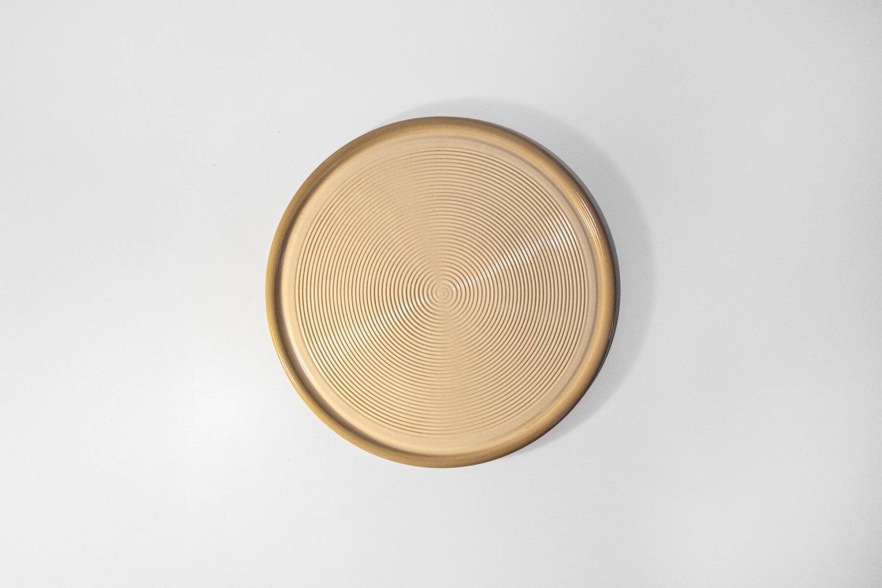 Ceramic plate by Franco Bucci for Pesaro Workshop, Italy, 1970s