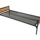 Vintage scandinavian bed daybed by Dico Holland 1960s teak metal