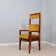 Mid century high back chair Italy 1950