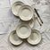 Set of 6 deep plates in old white and gold earthenware Moulin des loups Orchies ACC-6037