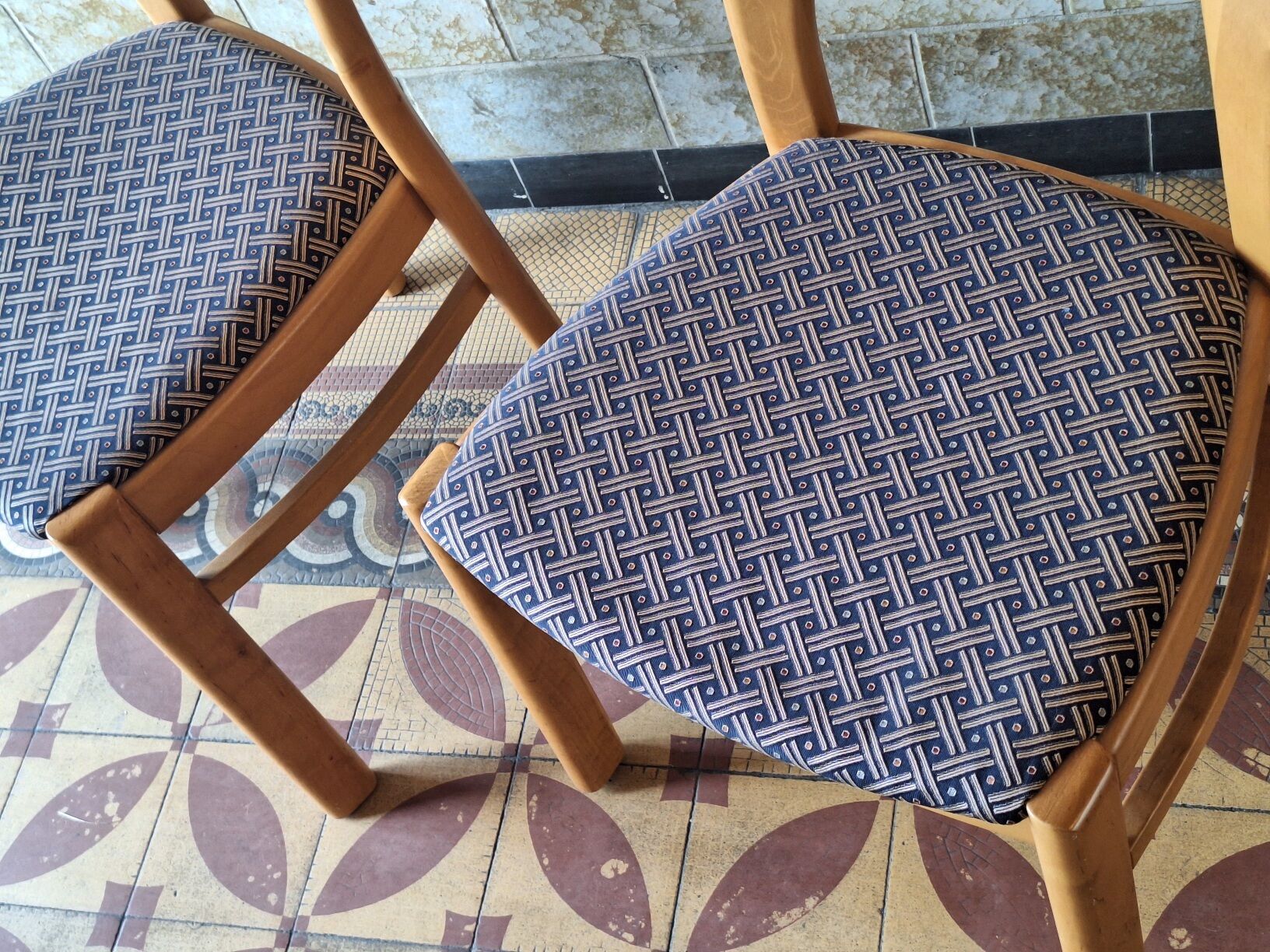 Pair of Danish Morten dining chairs designed by Niels Koefoed
