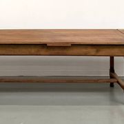 Grande table de ferme à rallonges en merisier massif - Années 1900