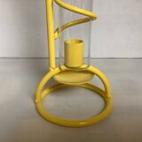 Grand bougeoir ressort spirale jaune
