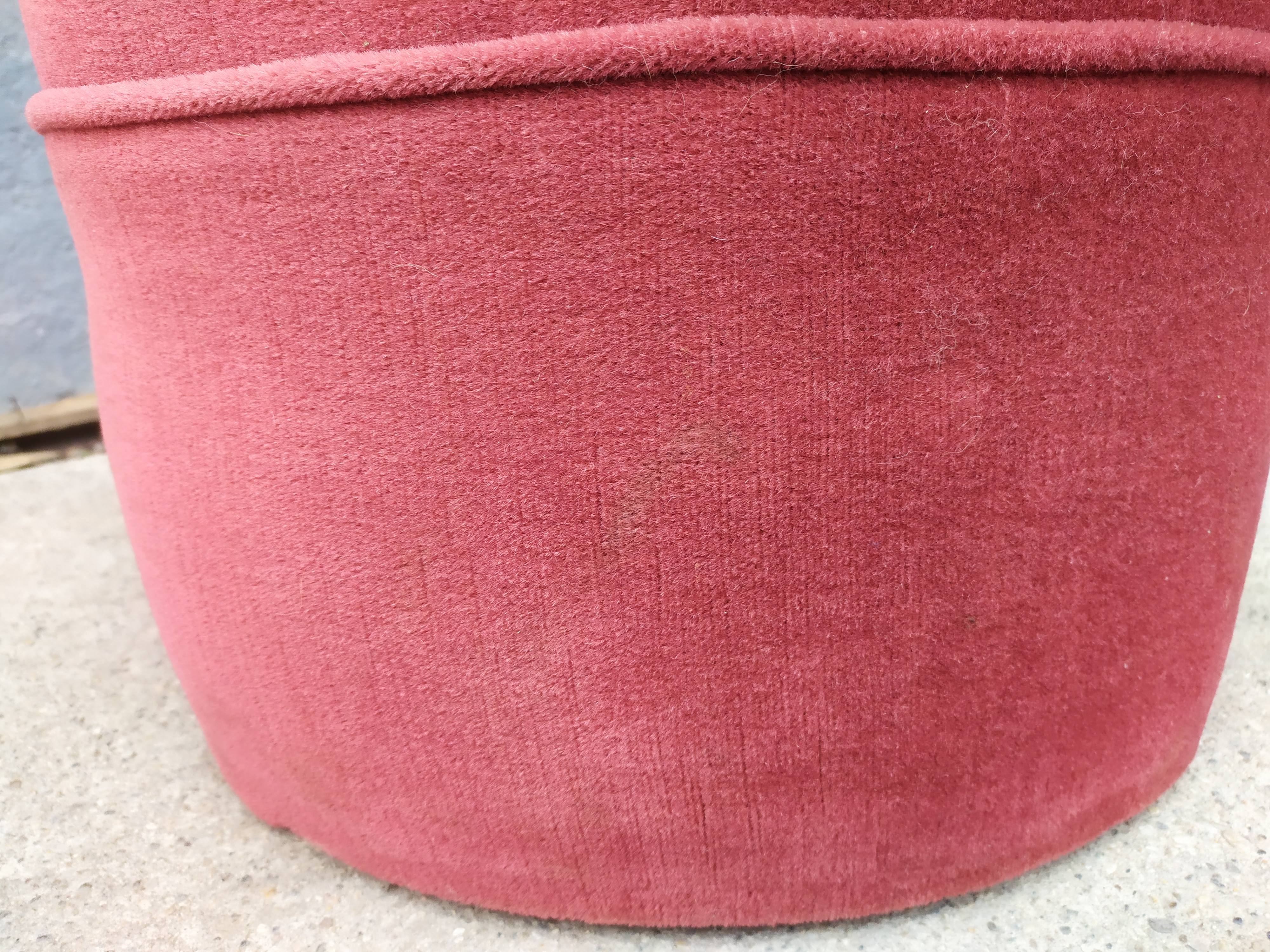 Art deco velvet beanbags