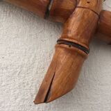 Vintage mirror wooden bamboo 18x24cm way