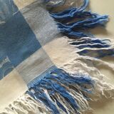 1910's fringed linen damask slick