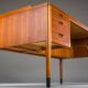 Scandinavian modern teak writing desk attributed to H. Brockmann Petersen for Poul M. Jessen, 1960s