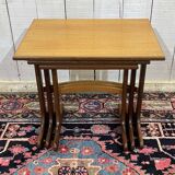 Set of 3 nesting tables GPLAN in teak from the 1970s.