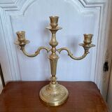 Old brass candlestick