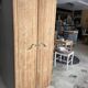 Two Art Deco solid oak wardrobe doors Solweig & Abigaël screen