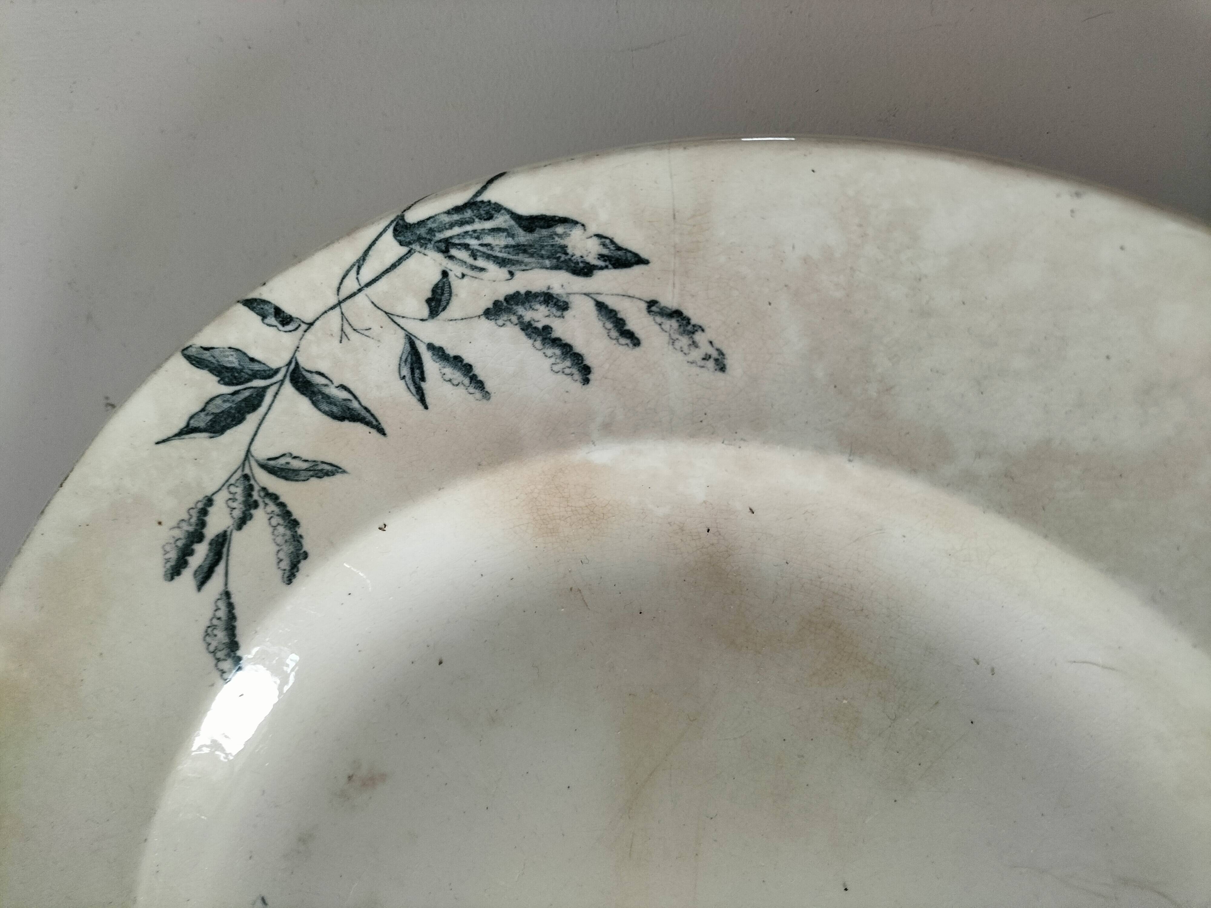 Set of 4 ancient iron lands – naturalistic decorations – around 1890-1910