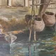 Italian Impressionist Oil Painting – Porto di Milano