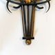 Jaz clock in black metal and golden brass, model Cabic 1967/1968