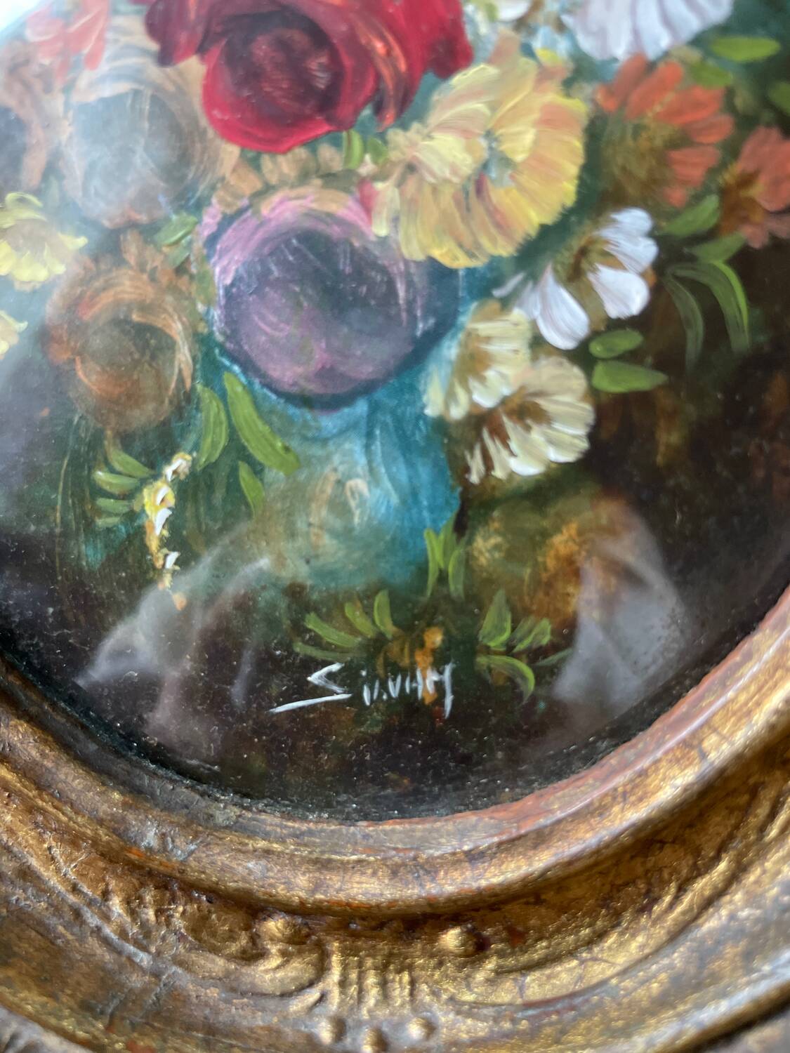 Small floral still life frame