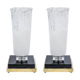 Pair of Murano glass lamps