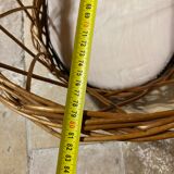 Wicker and rattan bassinet