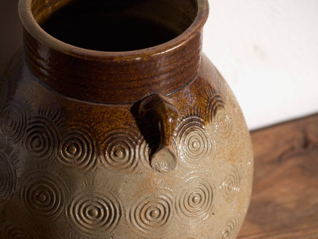 Ancient Chinese glazed stoneware vase – China, circa 1900